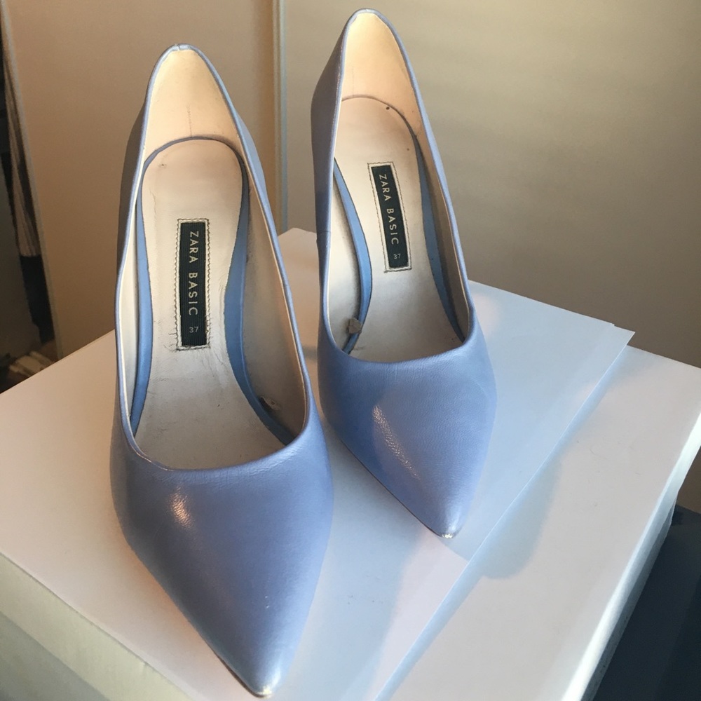 ZARA periwinkle pumps